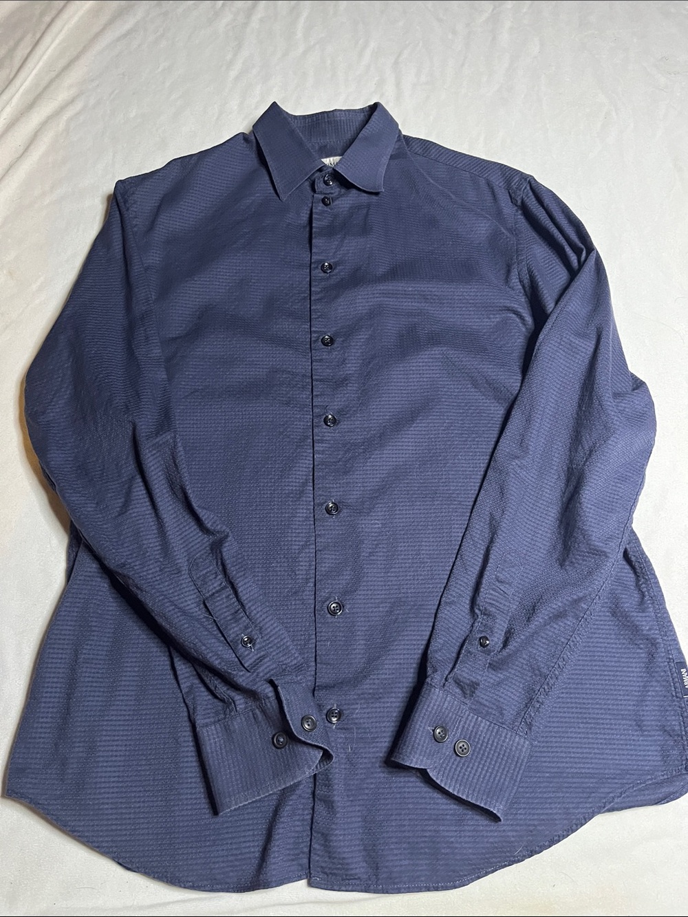 Armani Collezioni Textured ButtonDown Shirt